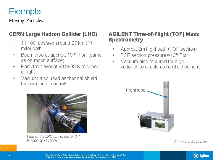 Example Moving Particles CERN Large Hadron Collider (LHC) • • 11, 100 laps/sec around