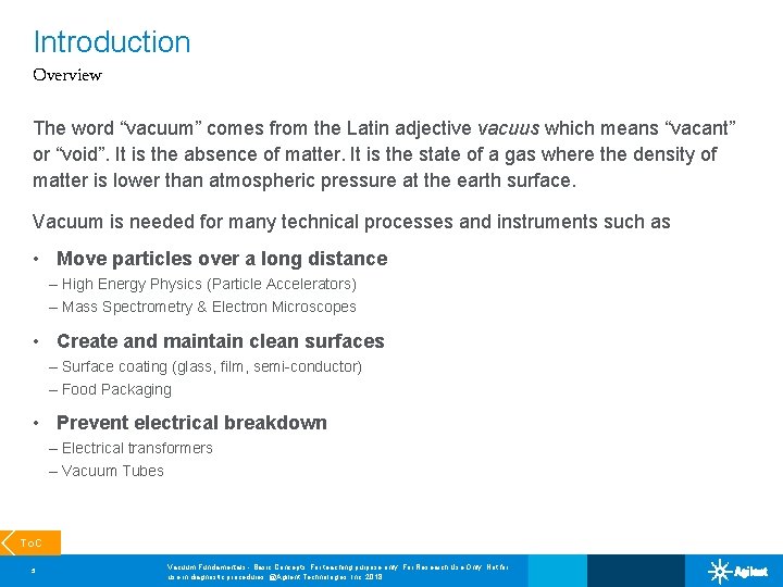 Vacuum Fundamentals Basic Concepts 1 5991 9443 EN