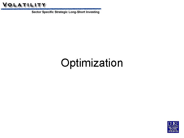 Optimization 