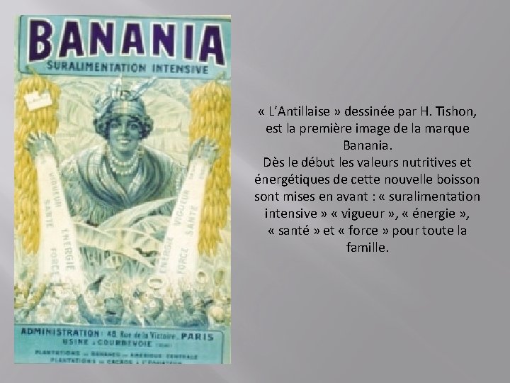 « L’Antillaise » dessinée par H. Tishon, est la première image de la « L’Antillaise » dessinée par H. Tishon, est la première image de la