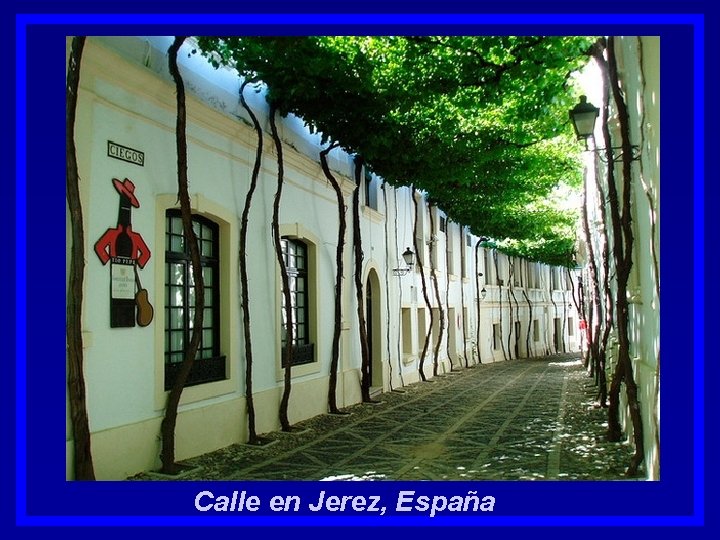 Calle en Jerez, España 