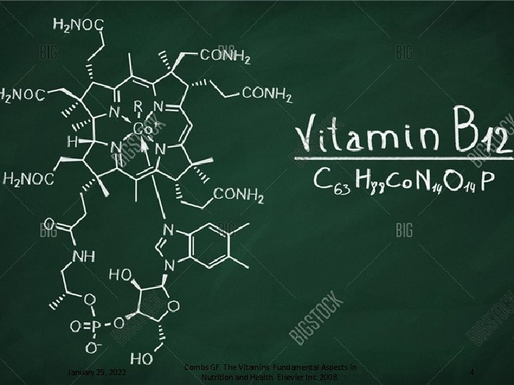 January 25, 2022 Combs GF. The Vitamins. Fundamental Aspects in Nutrition and Health. Elsevier
