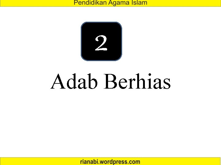 2 Adab Berhias 