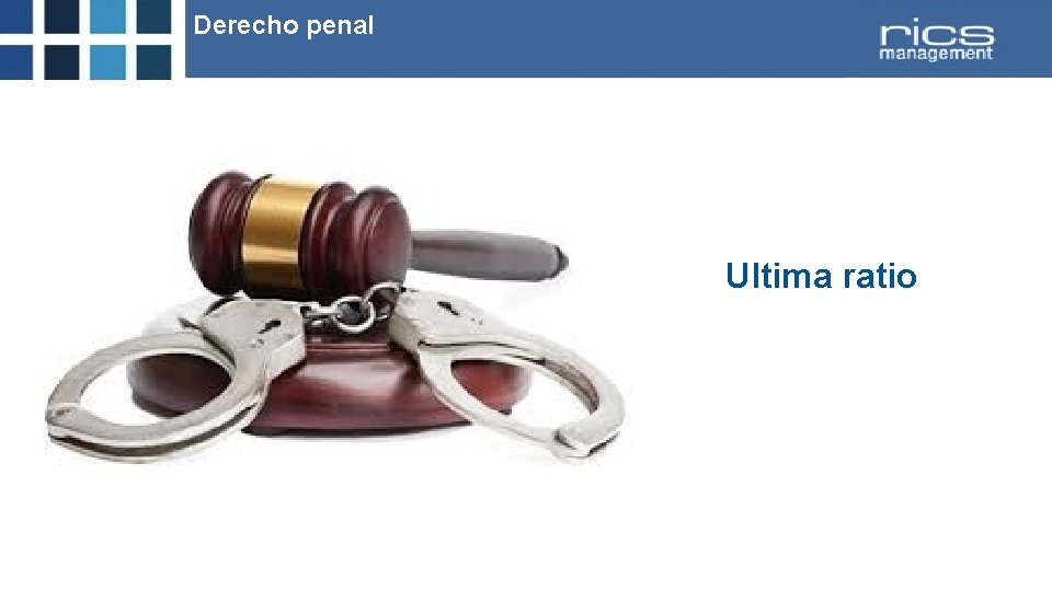 Derecho penal Ultima ratio 