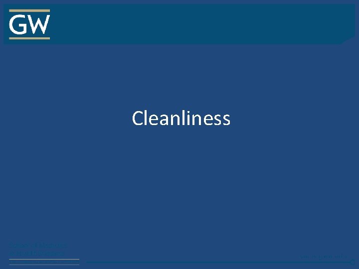 Cleanliness 