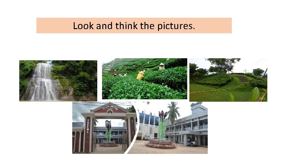 Look and think the pictures. 