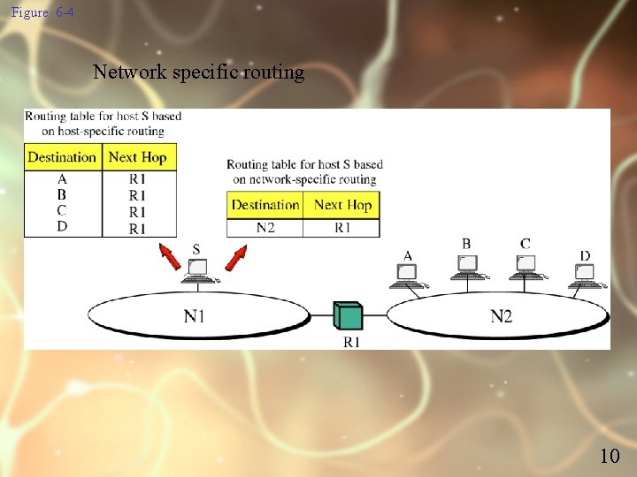 Figure 6 -4 Network specific routing 10 