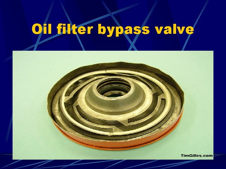 Oil filter bypass valve 