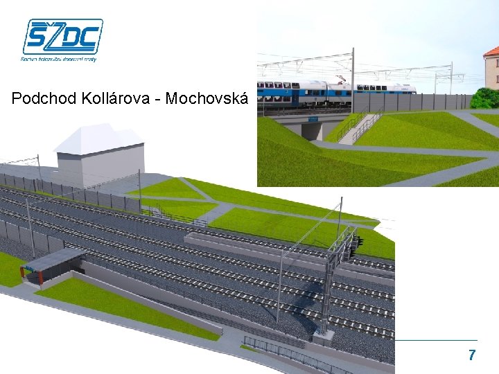 Navržené řešení Podchod Kollárova - Mochovská Rekonstrukce žst. Čelákovice 7 