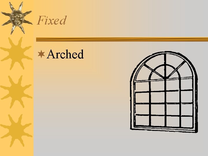 Fixed ¬Arched 