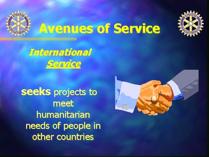 Avenues of Service International Service seeks projects to meet humanitarian needs of people in