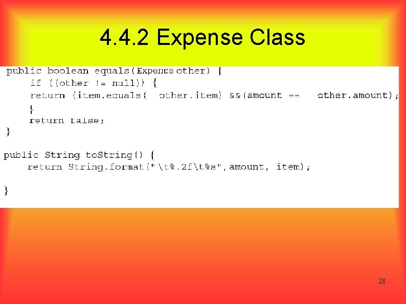 4. 4. 2 Expense Class 28 
