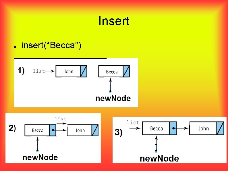 Insert ● insert(“Becca”) 52 