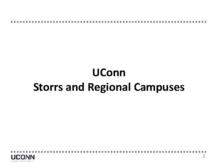 UConn Storrs and Regional Campuses 2 