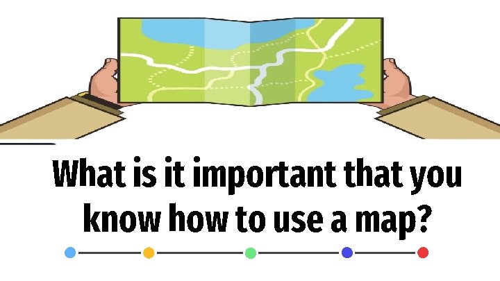 What is it important that you know how to use a map? 