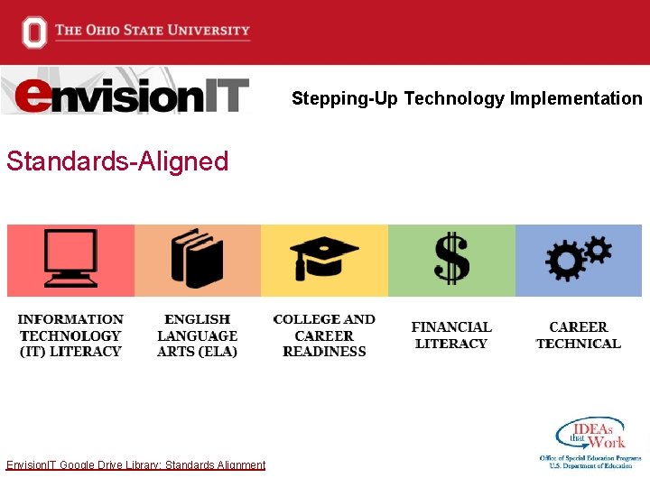 Stepping-Up Technology Implementation Standards-Aligned Envision. IT Google Drive Library: Standards Alignment 