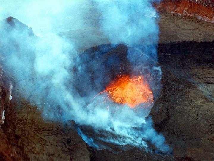 Eruption After eruption, the magma chamber and main vent may be empty of magma,