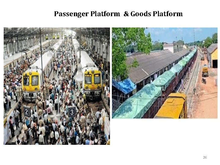 Passenger Platform & Goods Platform 26 