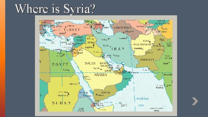 Where is Syria? 