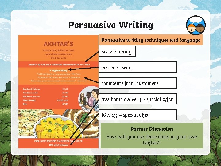Persuasive Writing Persuasive writing techniques and language prize-winning hygiene award comments from customers free