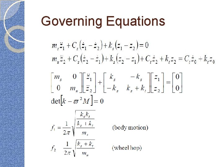 Governing Equations 