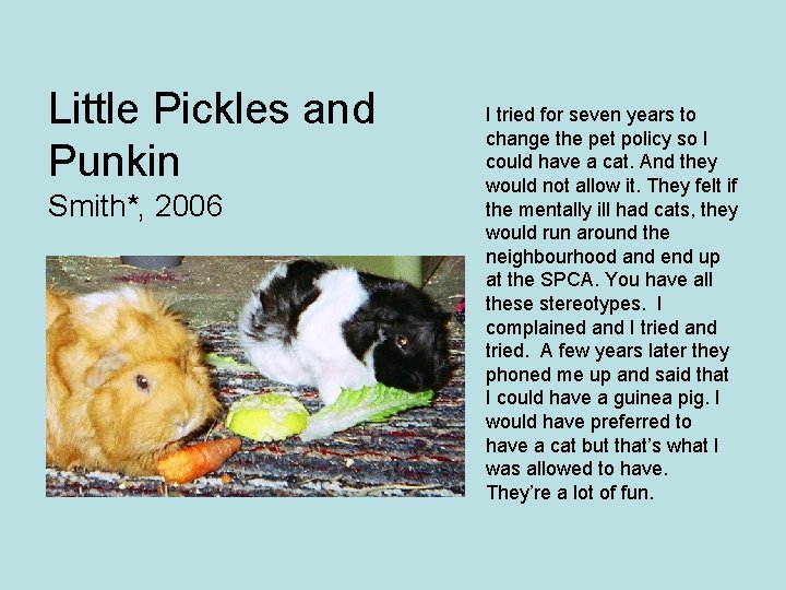 Little Pickles and Punkin Smith*, 2006 I tried for seven years to change the