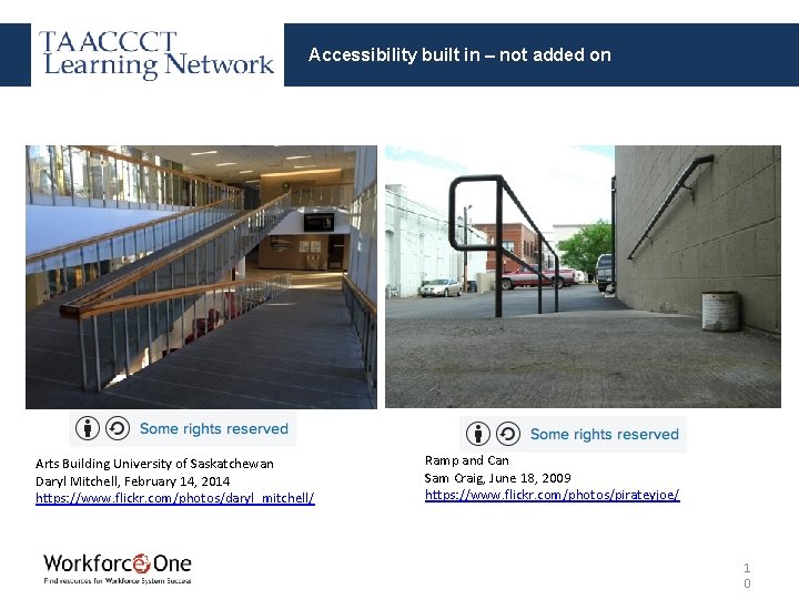 Accessibility built in – not added on Arts Building University of Saskatchewan Daryl Mitchell,