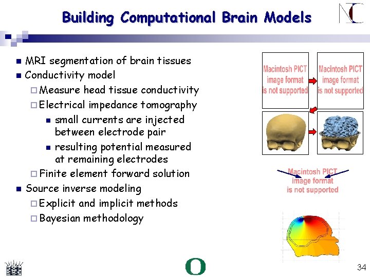 Building Computational Brain Models MRI segmentation of brain tissues Conductivity model Measure head tissue