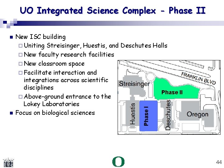 UO Integrated Science Complex - Phase II New ISC building Uniting Streisinger, Huestis, and