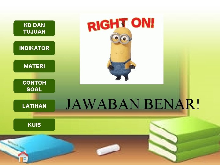 KD DAN TUJUAN INDIKATOR MATERI CONTOH SOAL LATIHAN KUIS JAWABAN BENAR! 