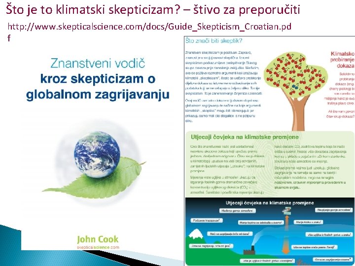 Što je to klimatski skepticizam? – štivo za preporučiti http: //www. skepticalscience. com/docs/Guide_Skepticism_Croatian. pd