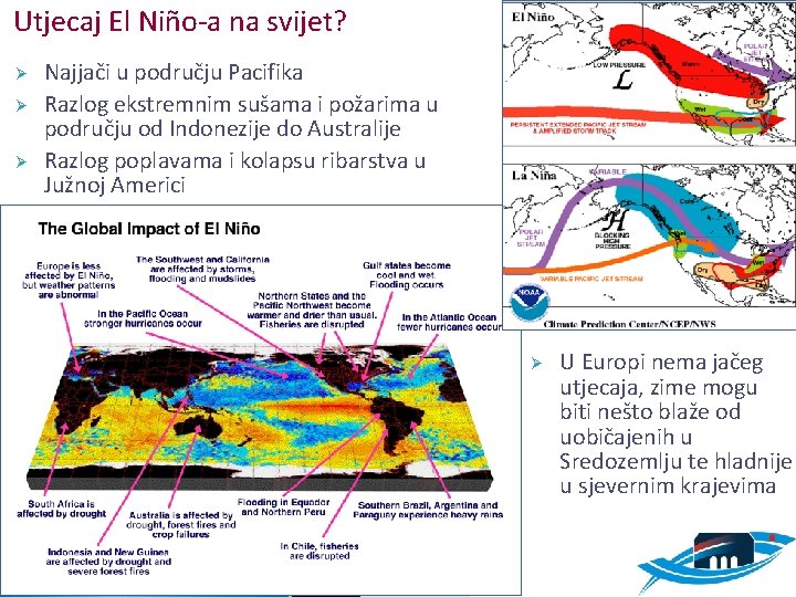 Utjecaj El Niño-a na svijet? Ø Ø Ø Najjači u području Pacifika Razlog ekstremnim