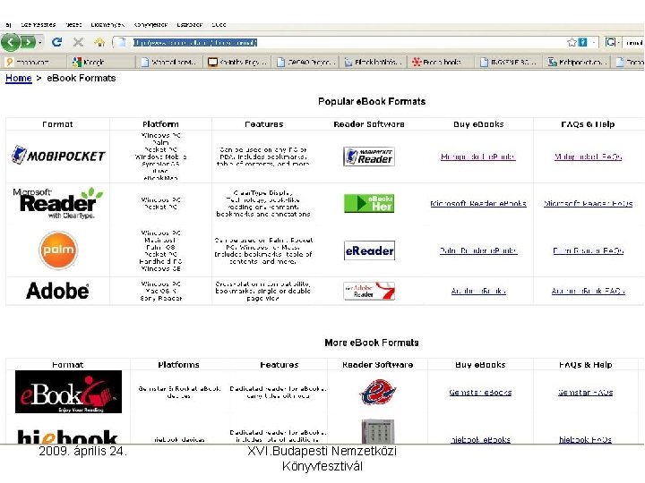 Hogyan néz ki – formátumok? • „Általános” formátumok – többféle eszközzel használják – Adobe