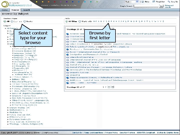 Select content type for your browse Browse by first letter 
