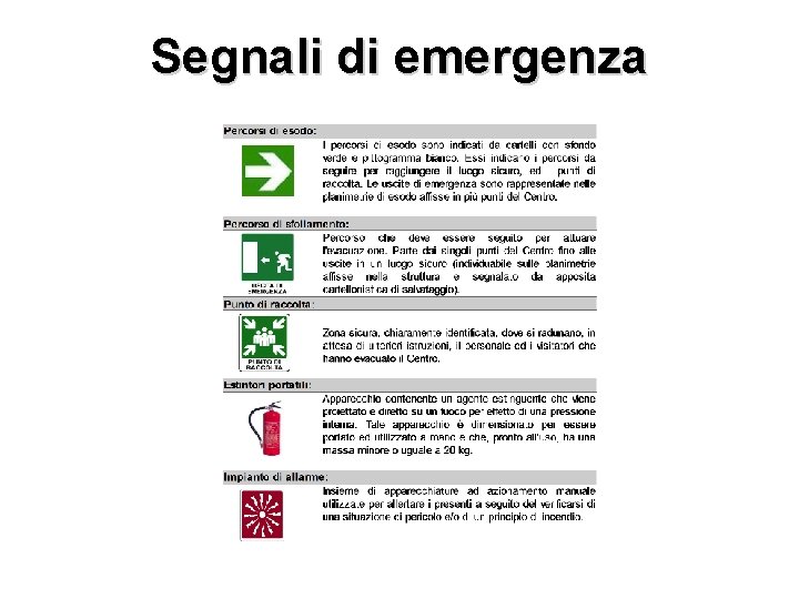 Segnali di emergenza 23 