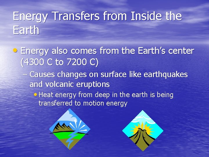 Chapter 2 Recognizing Energy Transfer Objective recognize that