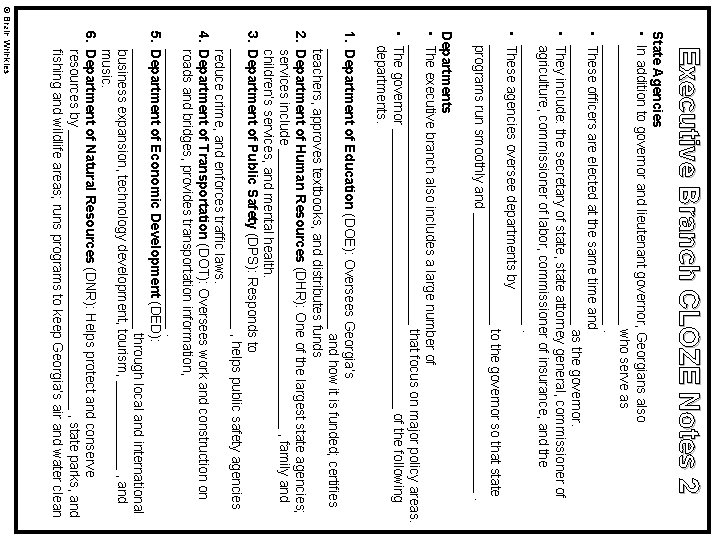 Government EXECUTIVE BRANCH Presentation Graphic Organizers