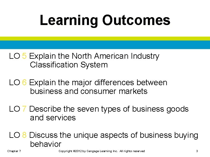 Learning Outcomes LO 5 Explain the North American Industry Classification System LO 6 Explain