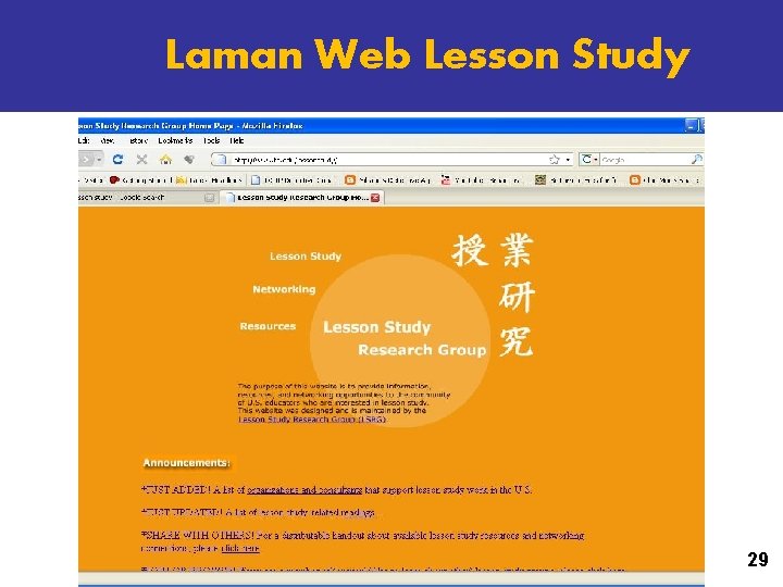 Laman Web Lesson Study 29 