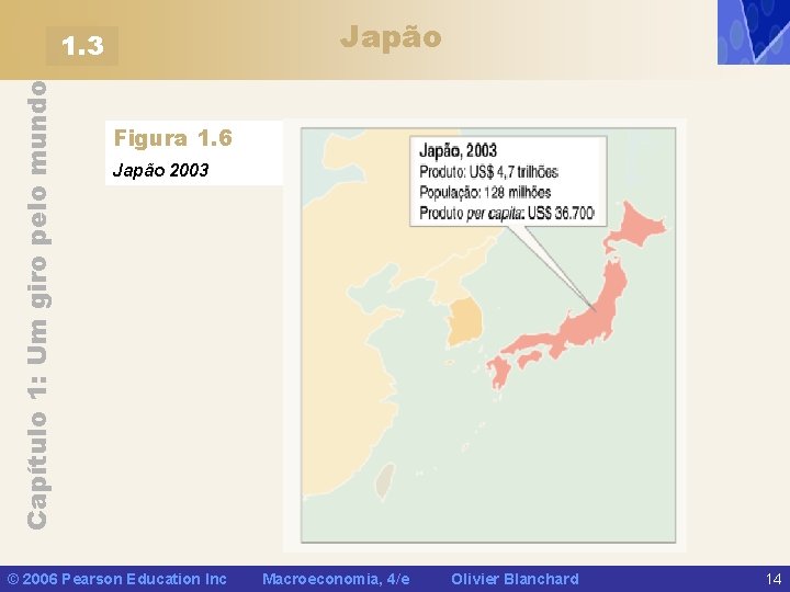 Japão Capítulo 1: Um giro pelo mundo 1. 3 Figura 1. 6 Japão 2003