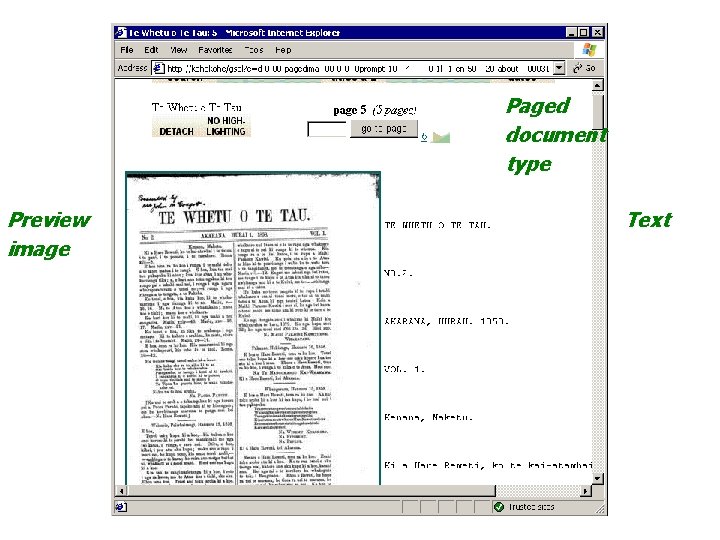 Paged document type Preview image Text 