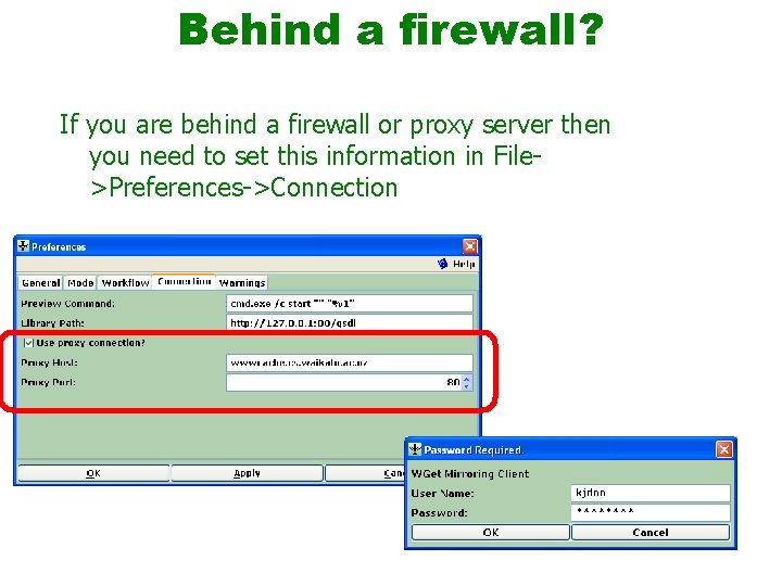 Behind a firewall? If you are behind a firewall or proxy server then you