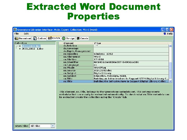 Extracted Word Document Properties 