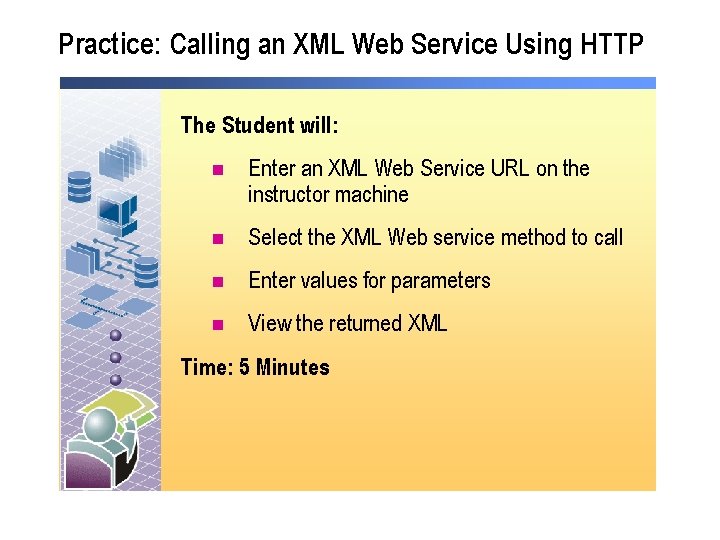 Practice: Calling an XML Web Service Using HTTP The Student will: n Enter an Practice: Calling an XML Web Service Using HTTP The Student will: n Enter an