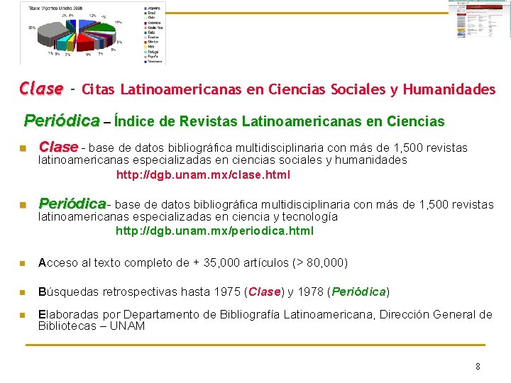 Clase - Citas Latinoamericanas en Ciencias Sociales y Humanidades Periódica – Índice de Revistas