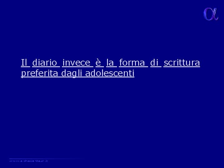 Il diario invece è la forma di scrittura preferita dagli adolescenti 