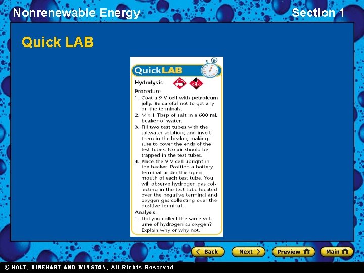 Nonrenewable Energy Quick LAB Section 1 