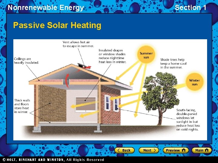 Nonrenewable Energy Passive Solar Heating Section 1 