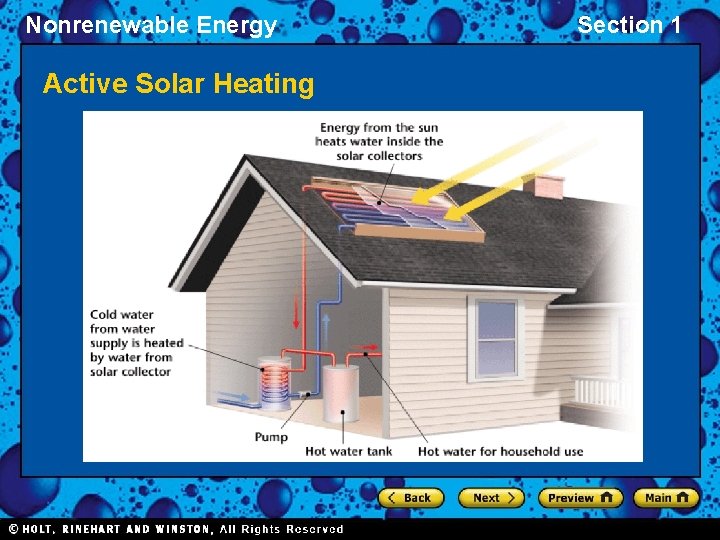 Nonrenewable Energy Active Solar Heating Section 1 