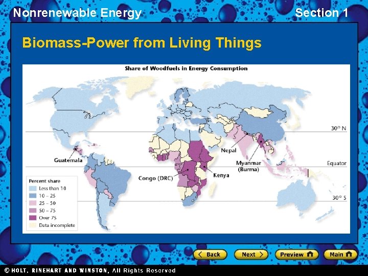 Nonrenewable Energy Biomass-Power from Living Things Section 1 